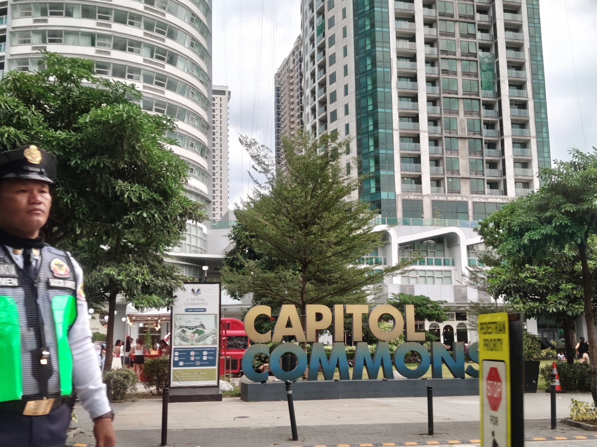 A garden nestled within Capitol Commons with themed festivals