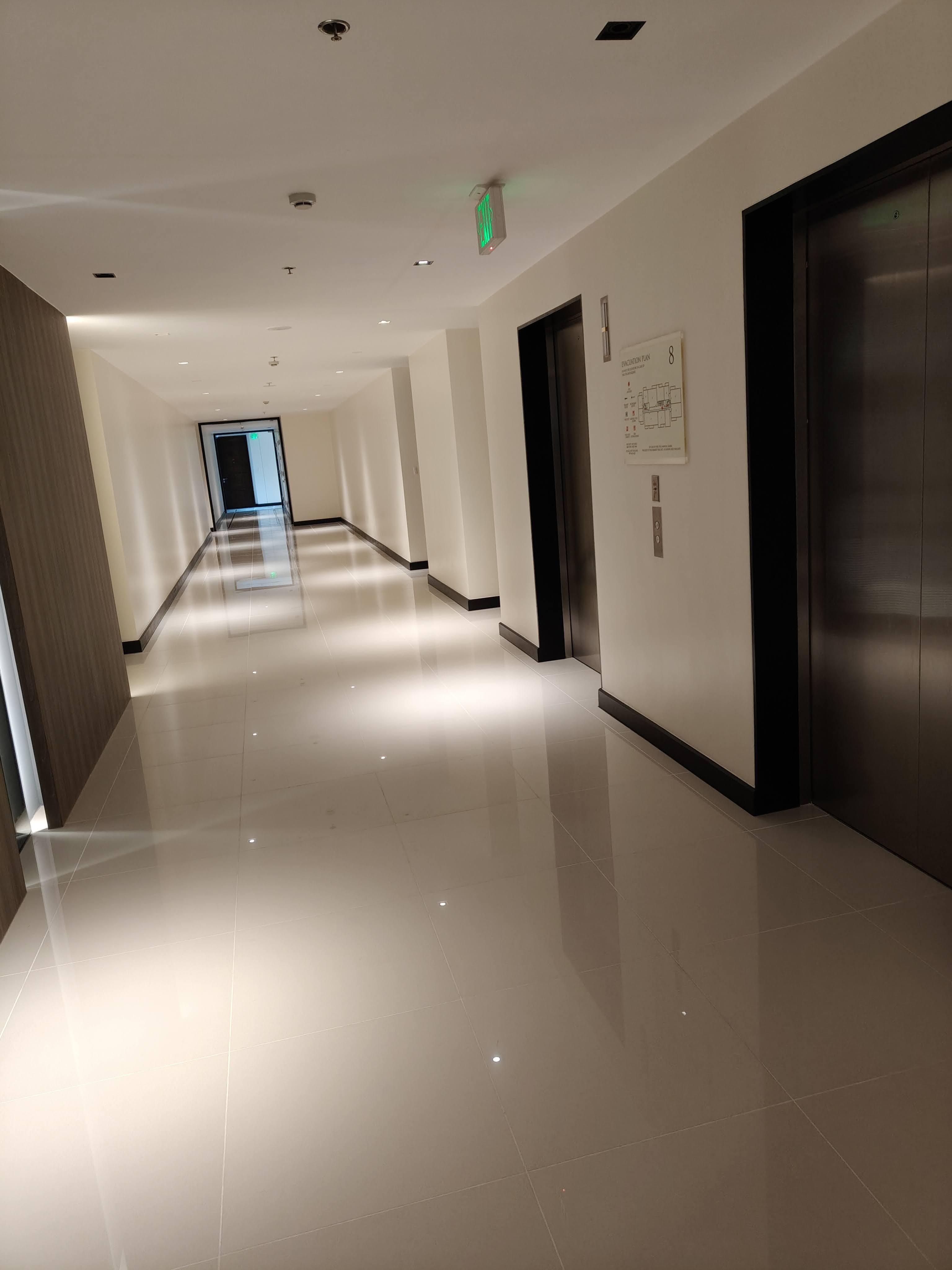 Wide corridors at Arbor Lanes